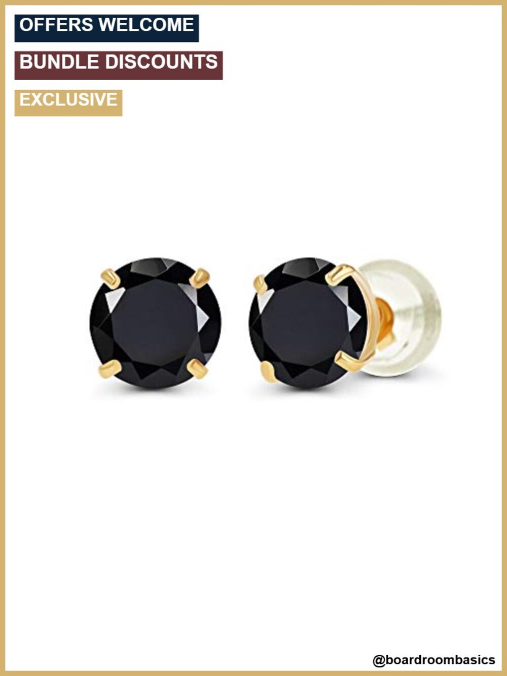 14K Solid Gold 6mm Round Genuine Birthstone Prong Set Stud Earrings
